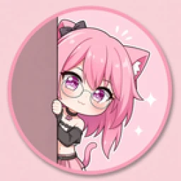 Значок Kucing Pink